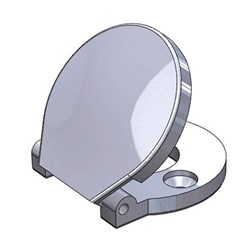 BUDGET LATCH ESCUTCHEON - ZINC