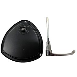 HANDLE REC IN DISH A/BLK LKG K