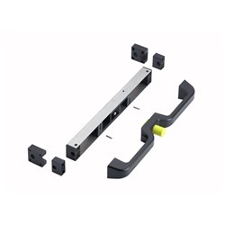 Accuride Lock Handle Kit Blackw/ Yellow Button 120N