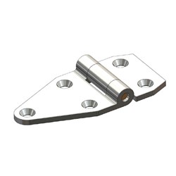 Butt Hinge 50mm X 105mm X 4mm Zinc Plated