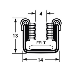 GLASS CHANNEL - METAL INSERTED