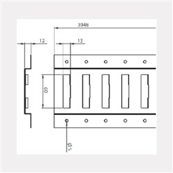 CARGO TRACK - F TYPE - 3048MM