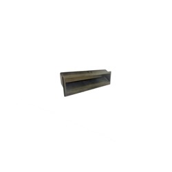 Grab Handle Snap In Black Plastic 136mm X 36mm Suit 1.5 - 2.5mm Thi