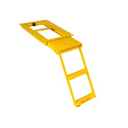 PULLOUT LADDER WITH PLATFORM &