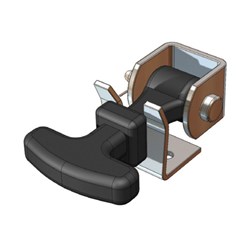 RUBBER BONNET FASTENER 68MM W/