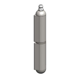 Weld On Hinge Aluminium 120mm Stainless Steel Pin With Grease Nipple - Pack of 2