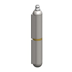 Weld On Hinge Steel 120mm Steel Pin With Grease Nipple - Pack of 2