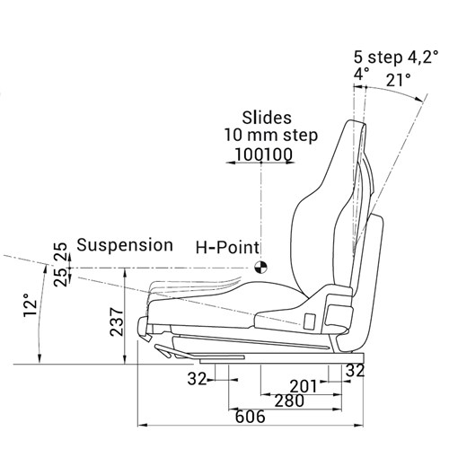 Low Profile For Rosa Damper Ni ghtfall Trim L/H Belt Buckle L /H Armrest