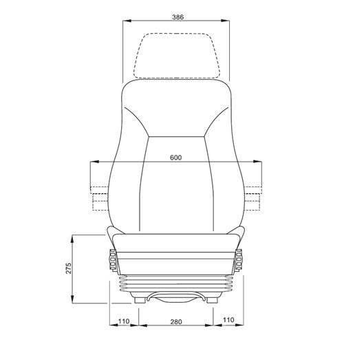 SEAT AIR SUSP. VOLVO DUMP TRUC