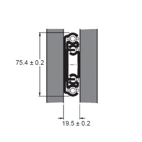DRAWER SLIDE 550MM 227KG LOCKA