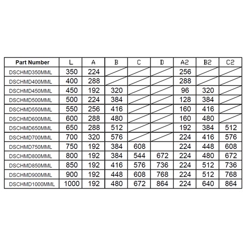 DRAWER SLIDE 700MM 125KG LOCKA