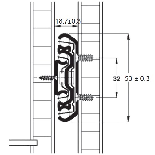DRAWER SLIDE 125KG 400MM